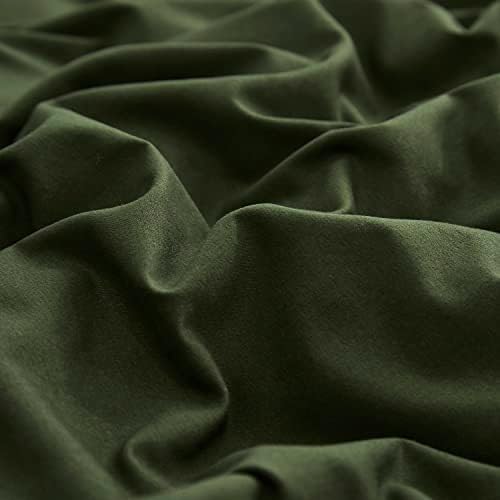karever Армейски Зелена комплект завивки, Тъмно-зелен Комплект спално бельо, Обикновен Зелен Комплект спално бельо, Мъжки