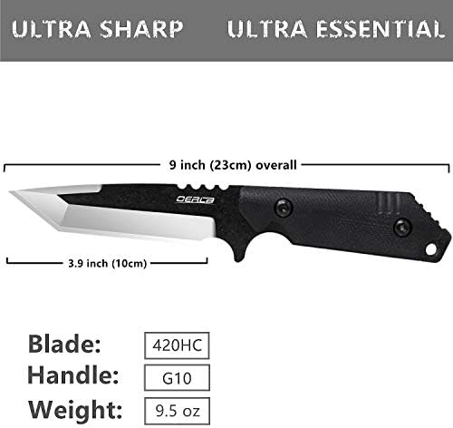 OERLA TAC Knives OLX-004 Прав нож с фиксирано острие за работа на открито 420HC от Закалена Стомана, Походный Нож, Походный Нож с