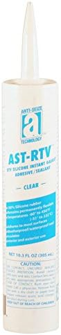 AST-RTV 27106 Прозрачен Силикон Лепило /Лак / Быстрорастворимая уплътнението, 10,3 унция. Касета