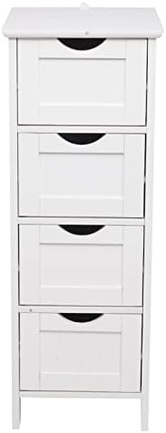 Открит шкаф за съхранение на Баня DSHGDJF с 4 чекмеджета Тоалетка Тесен Шкаф За Съхранение на Мивки в Банята