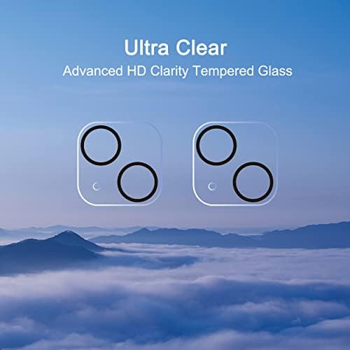 Защитно фолио за обектива на камерата Ailun за iPhone 13 6,1 ＆ iPhone 13 Mini 5,4, закалено стъкло, твърдост 9H, Ultra HD,
