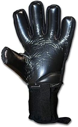 GK Saver Футболни Вратарские Ръкавици Protech Супер Черни Професионално Качество Подвижни Вратарские Ръкавици за защита на пръстите