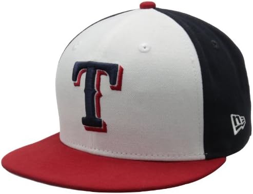 Бейзболна шапка MLB Texas Rangers White Front Basic 59Fifty Приталенная Отпред