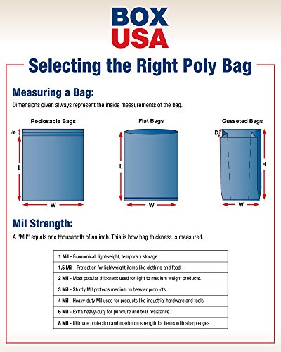 СКОРОСТНА САЩ BPB10106 Плоски найлонови торбички, 2 мил., 11 x 15, прозрачно фолио (опаковка от по 1000 бройки)