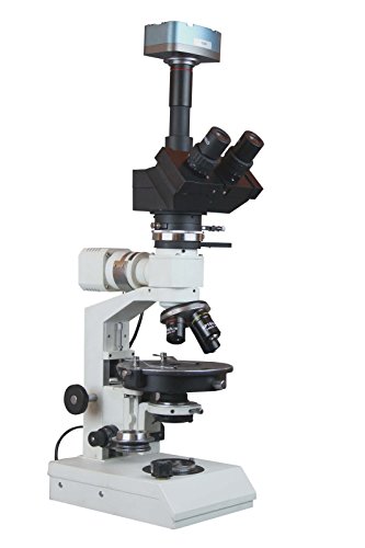 Тринокулярный Поляризационен Микроскоп с падающим светлина на Руда с 3-Мегапикселова камера