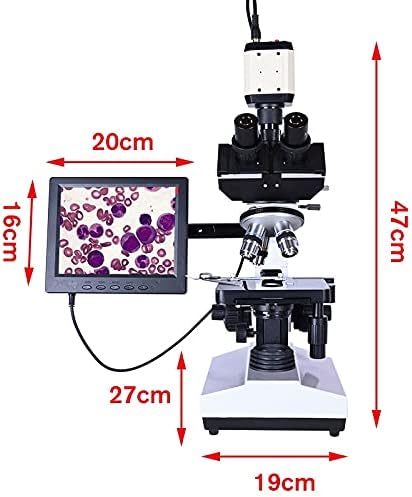 LXXSH Професионален Лаборатория за Биологичен тринокулярный Микроскоп с Увеличение 2500X + USB Електронна Цифрова CCD-Камера