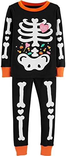 Пижами за малки момчета, Пижами със виртуален скелет, Светещи в Тъмното Комплекти Пижамных панталони, Детски Пижами