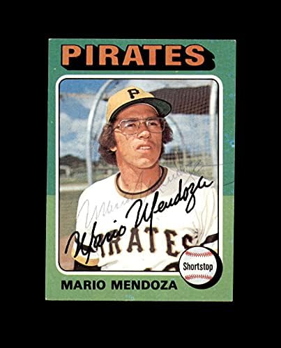 Марио Мендоса Собственоръчно Подписани 1975 Topps Pittsburgh Pirates С автограф