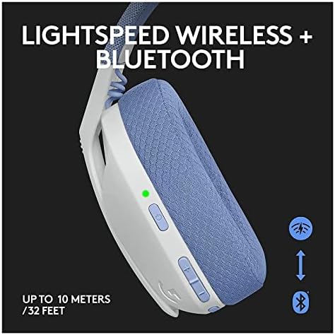 Слушалки ORDALI G435 Безжична детска слушалки Lightspeed Bluetooth Слушалки в ушите Вградени Микрофони, Съвместим с Dolby Atmos за PC Жични слушалки (Цвят: черно, без кутия)