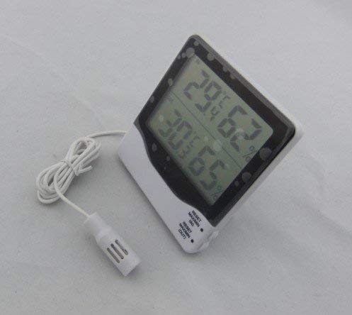 Hankcares Дигитален Термометър-Влагомер Влажност и Голям Индустриален LCD Цифров Измерител на температурата в помещения