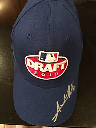 Феноменален играч на Чикаго Къбс Эддисон Ръсел подписа Шапка на драфте 2012 1/1 - само 1 Шапка с голографическим автограф Mlb