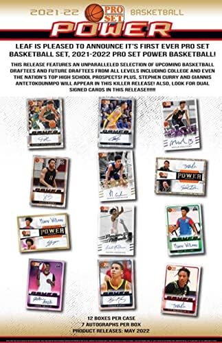 Комплект за хоби 2021-22 Pro Set Power Баскетбол Hobby Box (7 картички с автограф)