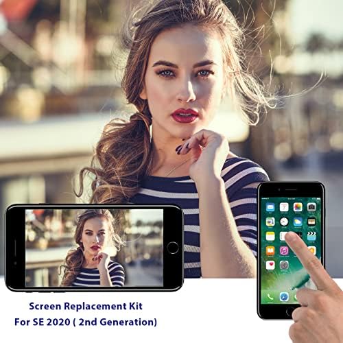 Заден панел за iPhone 8/SE Подмяна на екрана, в LCD екрана в пълно Сглобяване, Дигитайзер, на дисплея с Ремкомплектами за iPhone 8/SE 2020 A1863, A1905, A1906 + Защитно фолио + Лепило за рам?
