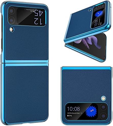 MATEPROX е Съвместим с калъф за Samsung Galaxy Z Flip 3, Тънък, Лек Защитен калъф за вашия телефон с не-хлъзгава кожа на задния панел с