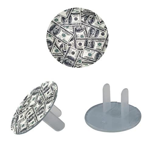 Прозрачен капак за контакти (24 опаковки) Dollar Cash Flow Зелени Диелектрични Пластмасови Капачки за електрически контакти, Защита