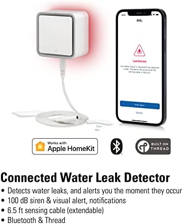 Eve Aqua – Интелигентен контролер за доставка на вода за приложения на Apple Home или Siri, автоматично поливане по график, HomeKit & Water