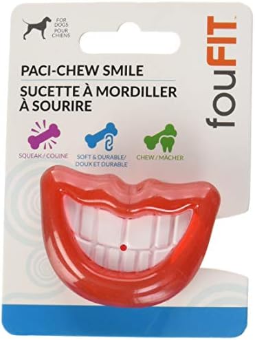 FOUFIT Paci-Дъвка играчка за кучета, 2,6 x 1,85, една Усмивка