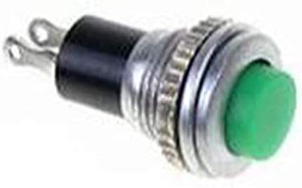 DJDLFA 1 бр./DS-316 Миг премина 250 В 1A 10 мм Самоустанавливающийся бутон превключвател за изключване/включване (Цвят: зелен)