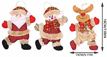Коледна Украса Подаръци, Дядо Коледа, Снежен човек Играчка Фигурка Дърво 1БР Висулка Коледно Дърво Висулка за Украса