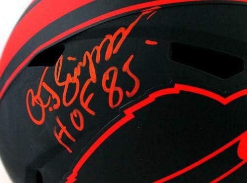 Каска Buffalo Bills F/S Eclipse с автограф на Оа Дж. Симпсън с / HOF - JSA с автограф от автора - Каски NFL с автограф