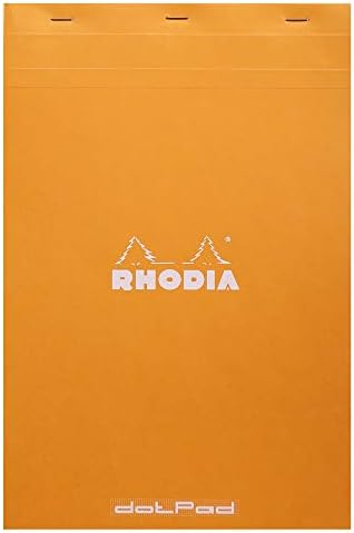 Бележник Rhodia, № 18, формат А4, с бяла подплата, 8 1/4 x 11 3/4 (18601C)