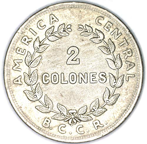 1961 CR Costa Rica KM 187.1 Герб, Коста-Рика с 2 колони е Много добър