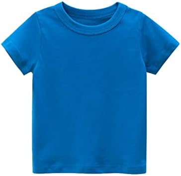 Основна тениска с къс ръкав за малки Момичета и Момчета, Ежедневни Летни Тениски, Потници, Обикновена Тениска За Малки Момчета, Однотонная Риза