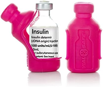 СИГУРЕН Защитен калъф за флакон с инсулин за диабетици, никога Не рискувайте да разбият флакон с инсулин, за многократна употреба, Гъвкав Силиконов защитен калъф, 2