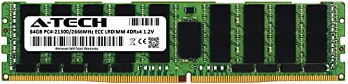 A-Tech 64 GB оперативна памет, за да Supermicro X11DPS-RE - DDR4 2666 Mhz PC4-21300 ECC С намалена натоварване LRDIMM 4DRx4