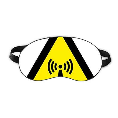 Предупредителен Символ на Жълто-Черен Триъгълник Радиация Sleep Eye Shield Мека Нощна Превръзка На очите Козирка