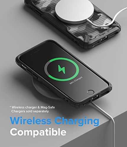 Ringke Fusion-X Съвместим с калъф iPhone SE 5G (3-то поколение, 2022), Камуфляжный дизайн, Твърда делото, Сверхпрочный устойчив на удари Усъвършенстван Защитен калъф-броня от TPU за ?