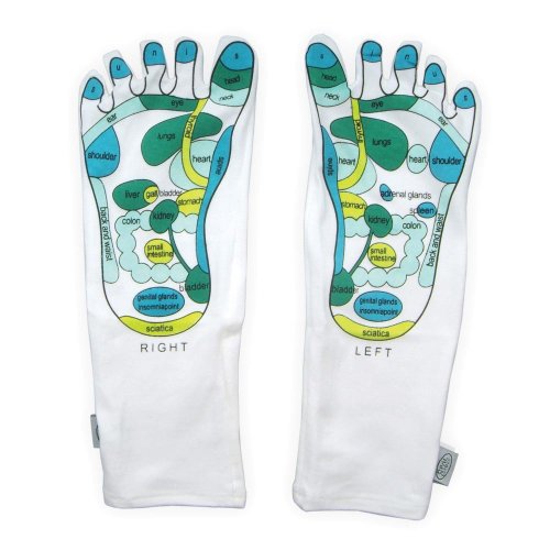 Луксозни комфортни дамски Хидратиращ спа чорапи Smart Step, един размер подходящ за всички – Рефлексологический дизайн с един чучур – Помага за предотвратяване на сух