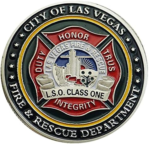 Дълг на Честта пред САЩ, Лас Вегас, Пожарникар-Спасител, пожарникар Свети Флориана, са подбрани Монета