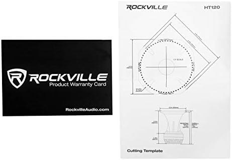 Rockville HT120 2 360 W Авто /Професионален Алуминиев Рупорный Титан Пищялка с 2 звукова намотка, Черен