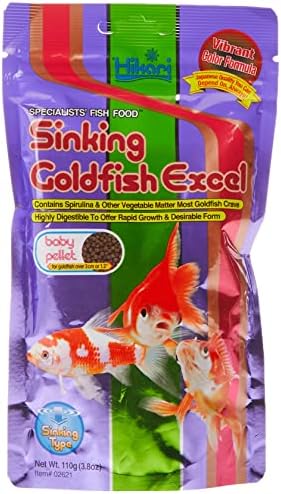 Храна за рибки Hikari Тонущая Златната Рибка, Excel, 3,8 унции (110 грама)