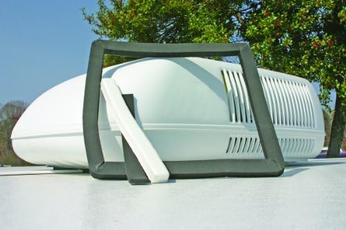 Универсален комплект подложки климатик Camco 14 x 14 инча за къмпинг на покрива | Включва Водонепроницаемое компресия облекло за