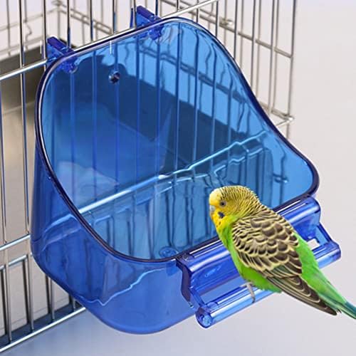 Ipetboom Птичья Клетка Птичья Клетка Подвесная Баня за Птици Кутия за Къпане на Птиците Чаши за Хранене на птици за Малки Папагали