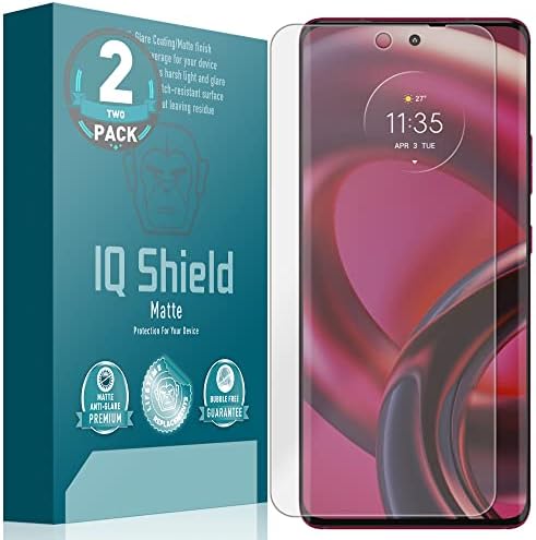 Матово защитно фолио IQ Shield, която е съвместима с Motorola Edge 30 Fusion (2 опаковки), с антирефлекторно покритие и мехурчета