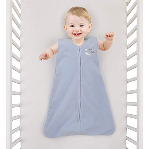Sumersault - Синьо одеяло - Носимое одеяло от микрофлиса за бебета с тегло 14-22 кг | Пеленальное одеяло среден размер