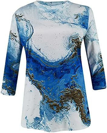 Дамски Ризи/Блузи С Дълъг Ръкав, Многослойни Тениски с кръгло деколте със Средна Дължина, Модерни Пролетни Ежедневни Дамски