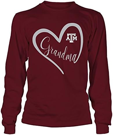 Тениска с фанатским принтом Texas A & M Aggies - Сърцето на Баба
