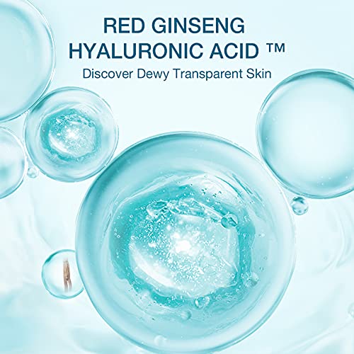 Корейски комплект за грижа за кожата DONGINBI Hydra Bounce - Тоник за лице, Лосион за тяло и овлажняващ крем с Червен женшен и хиалуронова киселина, за по-мека, еластична и хид?