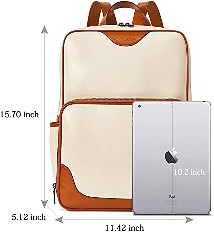BOSTANTEN Чанта за Лаптоп Раница от Естествена Кожа, за Жени, Пътна Чанта за Колеж и Раница, в Чантата, Ежедневни Чанти