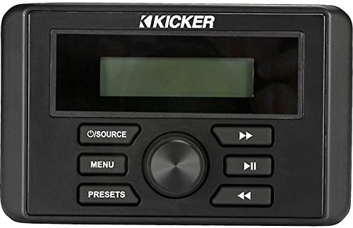 2018 г. - 2023 Аудио система Polaris Ranger XP 1000/1000, монтирана на таблото - Морски цифров медиацентр Kicker KMC3 - Plug и