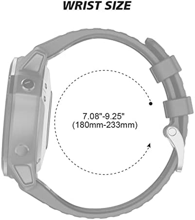 За презрамки за часовници на Garmin Ширина 22 мм Мек Силиконов Взаимозаменяеми каишка, специална каишка за часовник Garmin Fenix 7/Fenix 5/Fenix 6/Fenix 5 Plus/Fenix 6 Pro/Forerunner 935 945 (Цвят: жълт