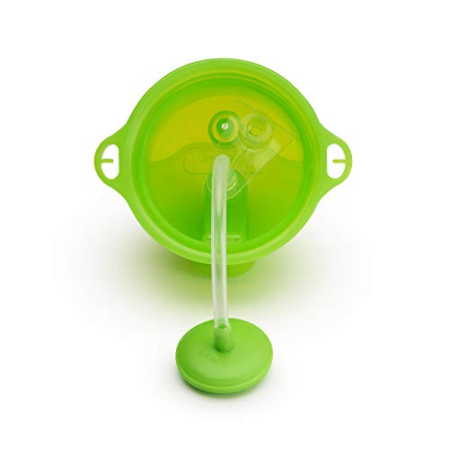 Манчкин® Слама чаша за деца с утяжелителем Any Angle™ с капак Click Lock™, 10 Унции, 2 опаковки, син / Зелен
