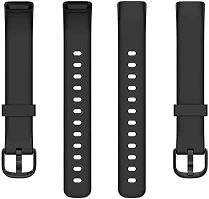 3 Опаковки Ремъците, Съвместими с джапанки Fitbit Luxe за жени и мъже, Гъвкава Водоустойчива Взаимозаменяеми Гривна, Спортен