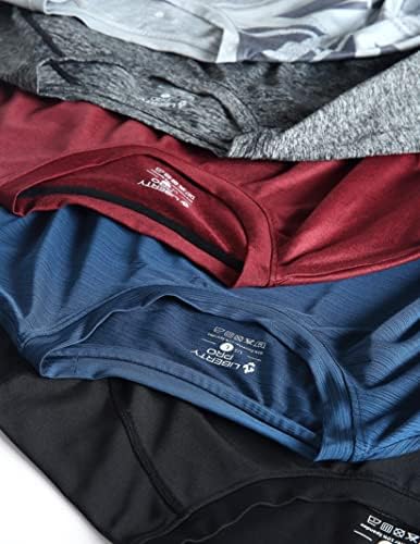 5 Опаковки Мъжки Активни Быстросохнущих Тениски С Кръгло Деколте | Спортни Тениски За Бягане Във Фитнеса С Къс Ръкав На Едро