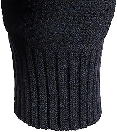 Bravetoshop-Мъжки ретро жилетка-пуловер с цип, оборудвана дебел зимен топъл вязаный пуловер с качулка яке