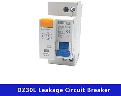 WEREVU 1бр DPN DPNL DZ30L DZ30 Мини Автоматичен прекъсвач изтичане на остатъчен ток, Домакински MCB които се разпределят капацитета на 4,5 КА (Размер: DZ30, цвят: 10А)